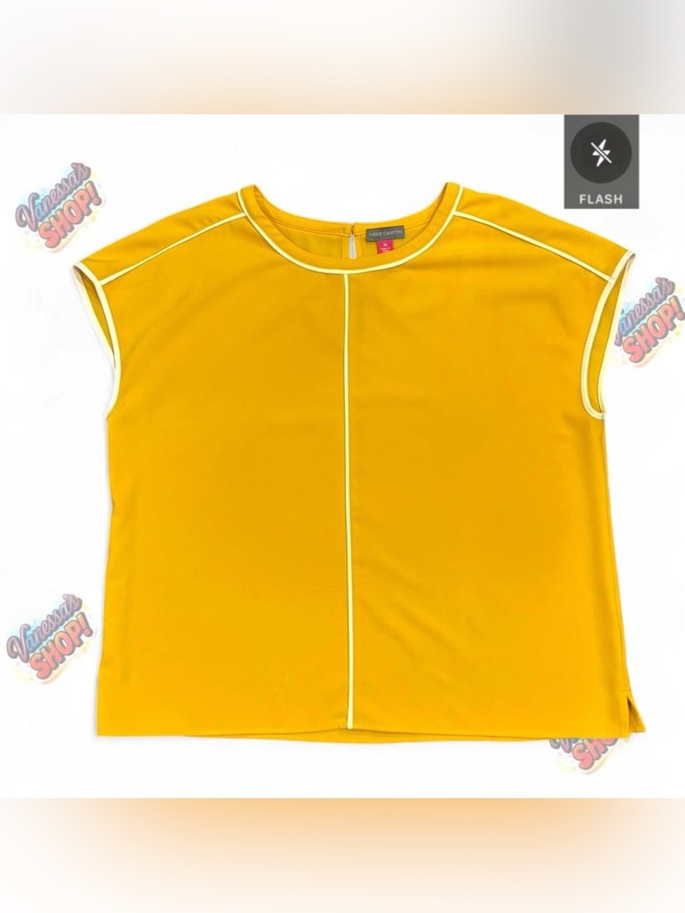 Vince Camuto Sunrise Bay Top in Citrus Flower!